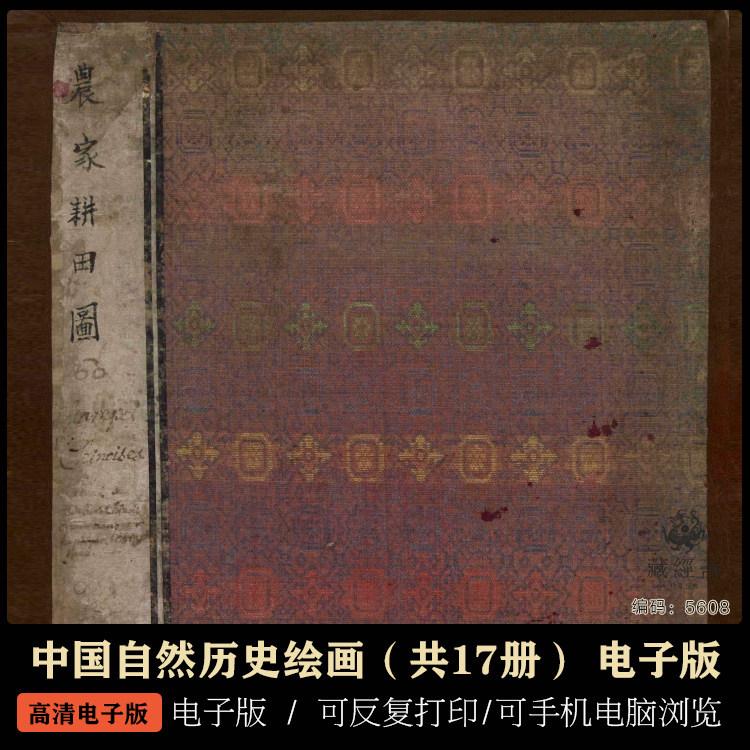 中国自然历史绘画（共17册） 古籍旧书古书绝版古本 pdf网盘下载 电子版 5608