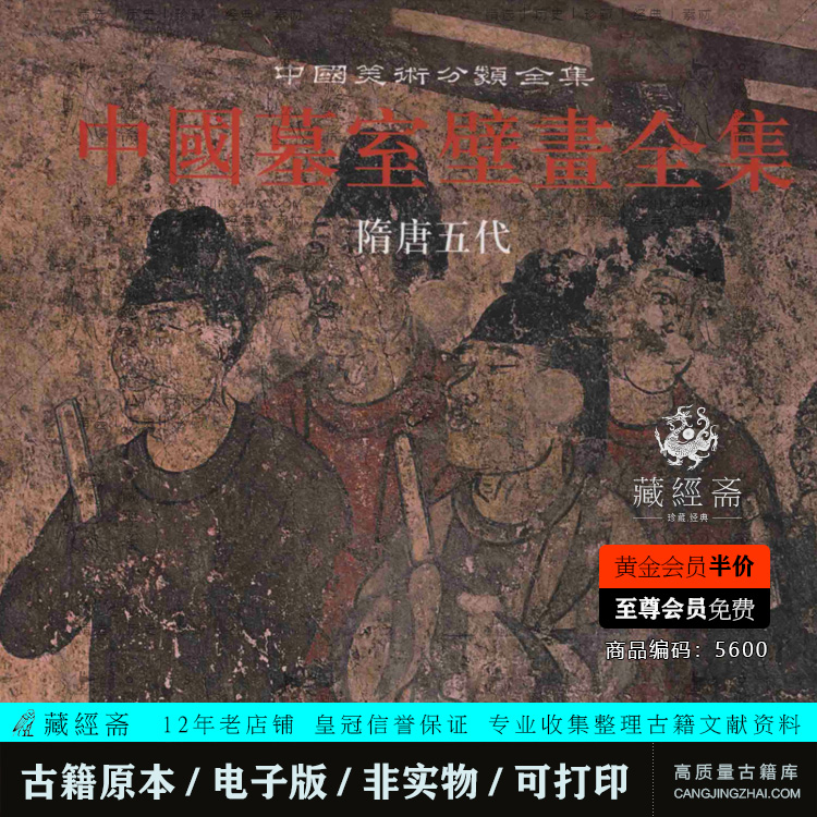 中国墓室壁画全集（全3册） 电子版 5600