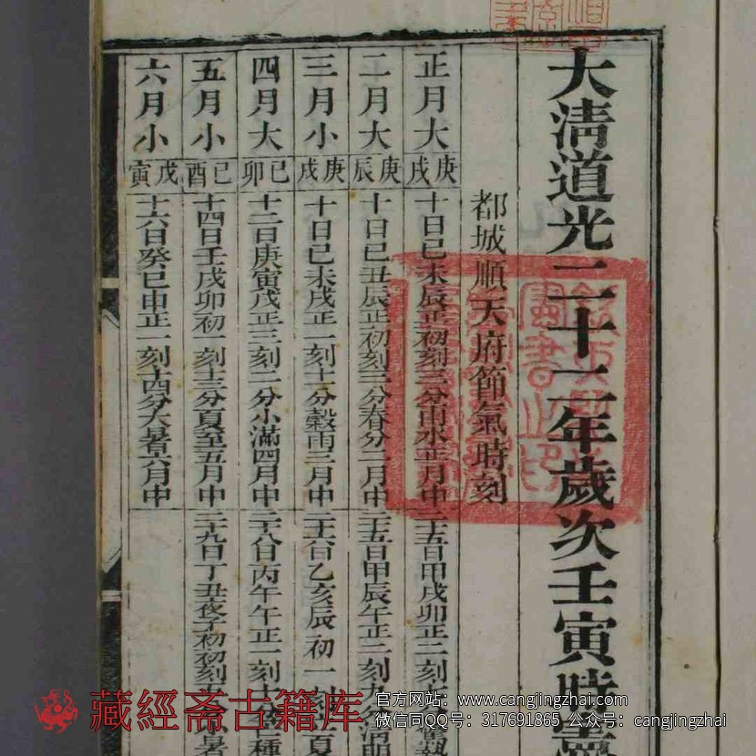 时宪书. 道光22年岁次壬寅 敬徴 编  古籍古书网盘下载